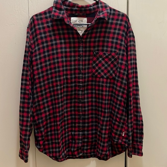 Garage red, black and grey flannel - Picture 1 of 1